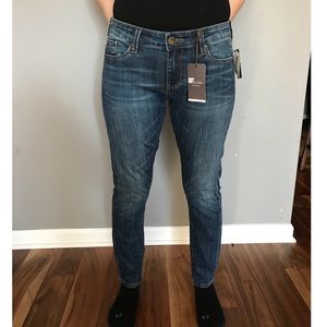 Dark Wash Slim Boyfriend Jeans